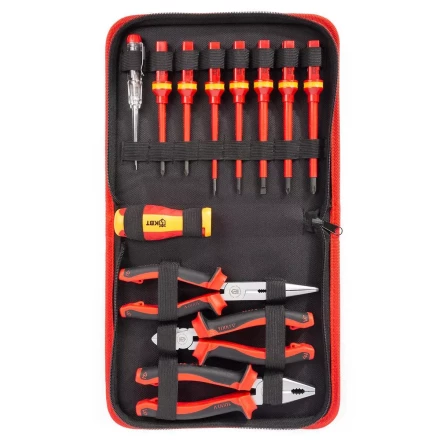 Набор диэлектрического инструмента электрика КВТ НИИ-22, 12 предметов (88962) купить в Нижневартовске