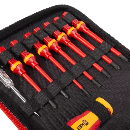 Набор диэлектрического инструмента электрика КВТ НИИ-22, 12 предметов (88962) купить в Нижневартовске