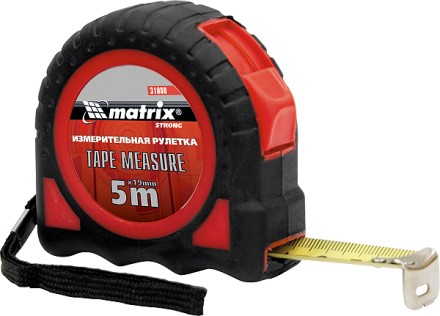 Рулетка Target 7,5 м * 25 автоматическая фиксация обрезиненный корпус  MATRIX 31083 купить в Нижневартовске
