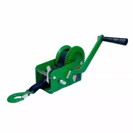 Лебедка ручная барабанная HITCH HW 900 900 кг лента 10 м (SZ073177) купить в Нижневартовске