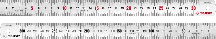ЗУБР Про-30, длина 0.30 м, усиленная нержавеющая линейка, Профессионал (34280-030) купить в Нижневартовске