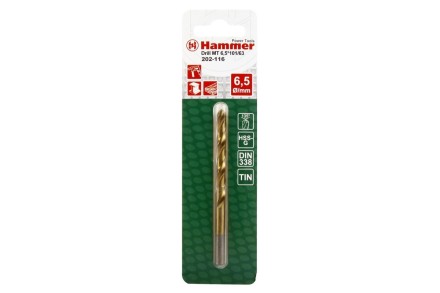 Сверло по металлу HAMMER Ф6.5х101мм (DR MT 6,5мм*101/63мм) купить в Нижневартовске