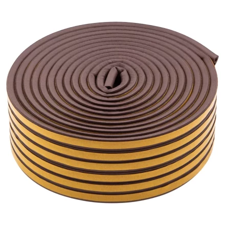 Уплотнитель резиновый, 24 м, профиль "P", коричневый Сибртех 88902 купить в Нижневартовске