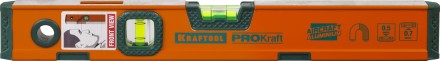 Уровень KRAFTOOL &quot;KRAFT-MAX&quot; магнитный, особо усилен, 2 ампулы, 2 фрезерованные базовые поверхности, 40см 34575-040 купить в Нижневартовске