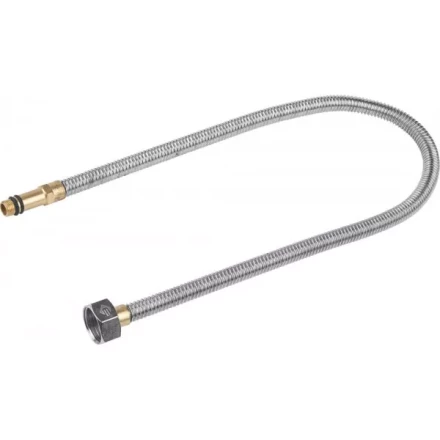 Подводка ЗУБР "ЭКСПЕРТ" сильфонная из нержавеющей стали, для смесителя, удлиненная, г/ш (гайка-штуцер), 1/2", 0,6м 51013-060 купить в Нижневартовске