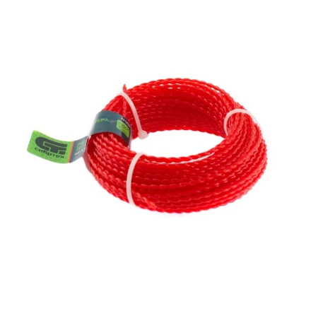 Леска для триммера овальная витая, 2.4 мм х 15 м, Россия Сибртех 961375 купить в Нижневартовске