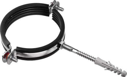 ЗУБР 3, цинк, 1 шт, трубный хомут с сантехнической шпилькой и дюбелем (37866-87-94) купить в Нижневартовске