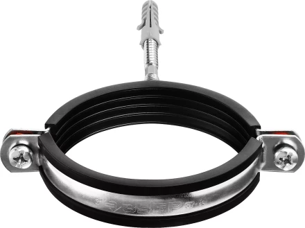 ЗУБР 3, цинк, 1 шт, трубный хомут с сантехнической шпилькой и дюбелем (37866-87-94) купить в Нижневартовске