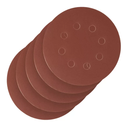 Круг абразивный на ворсовой подложке под "липучку", перфорированный, P 320, 125 мм, 5 шт Сибртех 738137 купить в Нижневартовске
