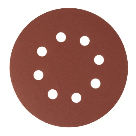 Круг абразивный на ворсовой подложке под "липучку", перфорированный, P 320, 125 мм, 5 шт Сибртех 738137 купить в Нижневартовске
