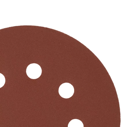 Круг абразивный на ворсовой подложке под "липучку", перфорированный, P 320, 125 мм, 5 шт Сибртех 738137 купить в Нижневартовске