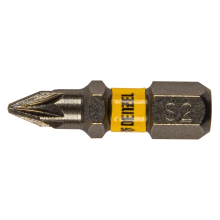 Бита PZ1х25, сталь S2, шестигранный профиль, 10 шт. Е 6,3 Denzel 11653 купить в Нижневартовске