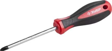 Отвертка ЗУБР "МАСТЕР", Cr-v, эргономичная двухкомпонентная рукоятка, PH2x100мм 25062-2-100_z03 купить в Нижневартовске