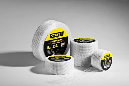 Серпянка самоклеящаяся FIBER-Tape, 10 см х 20м, STAYER Professional 1246-10-20 1246-10-20 купить в Нижневартовске