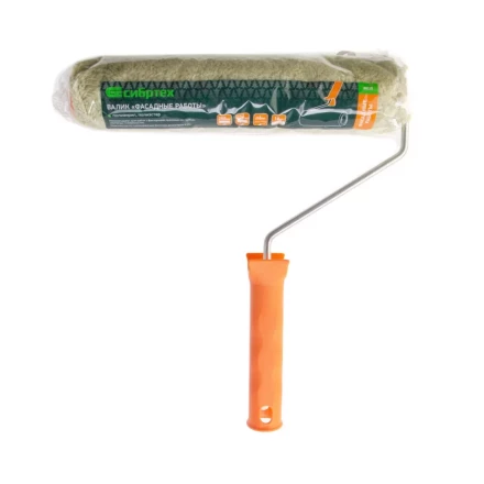 Валик "Фасадные работы", 250 мм, ворс 18 мм, D 36 мм, D ручки - 6 мм, полиакрил, полиэстер Сибртех 80225 купить в Нижневартовске