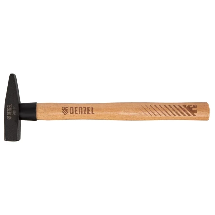 Молоток слесарный, 200 г Denzel, кованый квадратный боек, буковая рукоятка, 10426 купить в Нижневартовске
