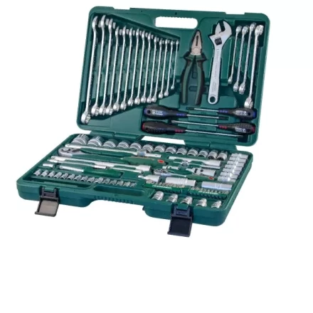 Набор головок торцевых универсальных 1/2"DR 8-32мм   1/4"DR 4-10мм ключи комбинированные 8-24 мм отвертки 101 предмет S04H624101 S  Jonnesway 47701 купить в Нижневартовске