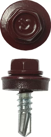 Саморезы ЗУБР "ПРОФЕССИОНАЛ" окраш., RAL 3005 темно-красн., для крепл. кров. матер. к металл. констр., 5.5x19мм, 500шт 4-300315-55-019-3005 купить в Нижневартовске