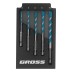 Набор сверл универсальных Gross 706017, Multipurpose PRO, 6-гр. хвостовик, 4-10мм, 5шт купить в Нижневартовске