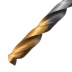 Сверло спиральное по металлу Denzel, 8 х 165 мм, Р6М5, Golden Tip, удлиненное, 718260 купить в Нижневартовске