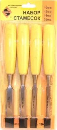 Набор стамесок 10,12,16,20 мм 4 штуки блистер Энкор 10401 купить в Нижневартовске