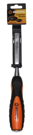 Стамеска-долото 16 мм двухкомпонентная усиленная рукоятка CrV Вихрь купить в Нижневартовске