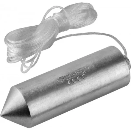 Отвес ЗУБР "МАСТЕР" строительный со шнуром, в пластиковом контейнере, 400 г 0636-400_z01 купить в Нижневартовске