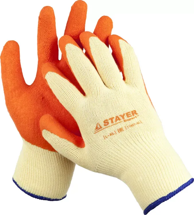 Перчатки STAYER "EXPERT"  рабочие с рельефным латексным покрытием, 10 класс, L-XL 11407-XL купить в Нижневартовске