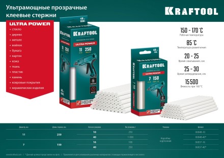 Стержни клеевые 06837-40 купить в Нижневартовске