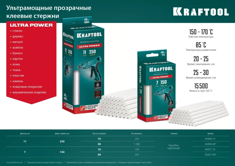 Стержни клеевые 06837-40 купить в Нижневартовске