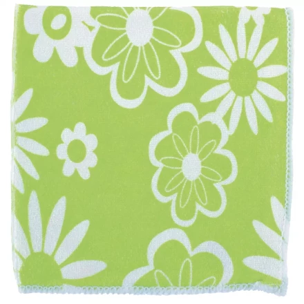 Салфетки из микрофибры с зелеными цветами 300х300 мм Elfe 92307 купить в Нижневартовске