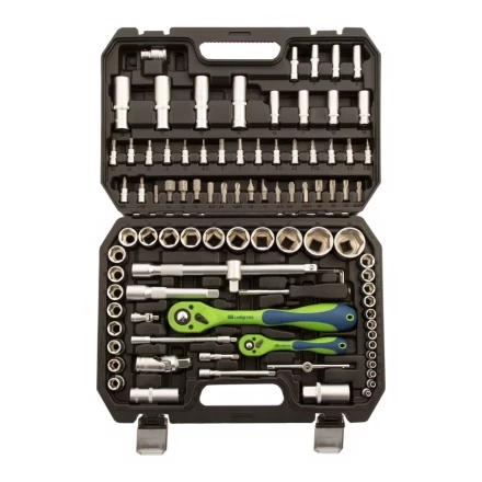 Набор инструментов 94 предмета, CrV, 1/2", 1/4" Сибртех 13509 купить в Нижневартовске