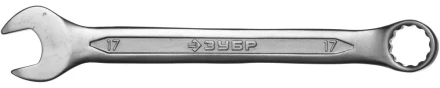 Ключ ЗУБР "МАСТЕР" гаечный комбинированный, Cr-V сталь, хромированный, 17мм 27087-17 купить в Нижневартовске