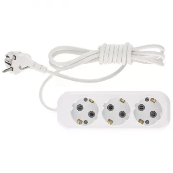 Удлинитель бытовой серия УХз-10-302, с заземлением, 2м, 3 розетки, 10A  Stern 95765 купить в Нижневартовске