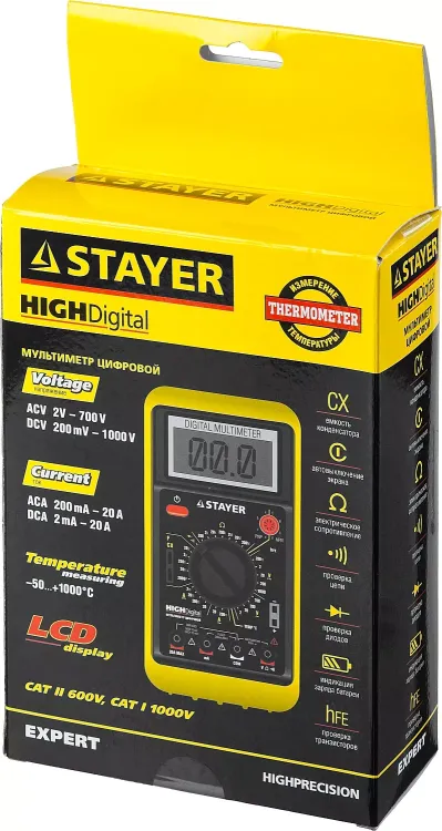 Мультиметр STAYER "EXPERT" HIGHDigital цифровой 45320-T купить в Нижневартовске
