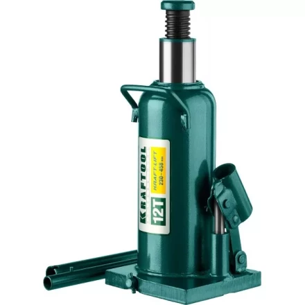 Домкрат гидравлический бутылочный "Kraft-Lift", сварной, 12т, 230-458мм, KRAFTOOL 43462-12 43462-12_z01 купить в Нижневартовске