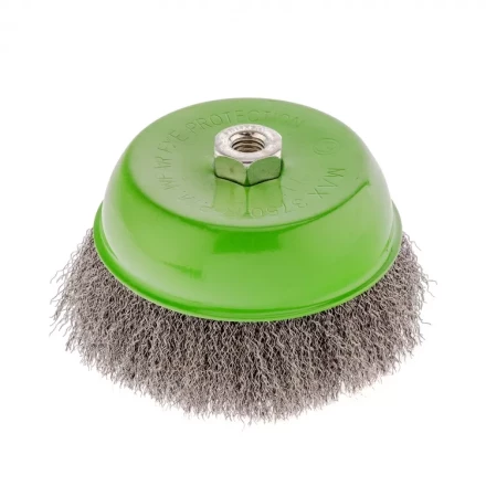 Щетка для УШМ 150 мм М14 чашка витая проволока Сибртех 746077 купить в Нижневартовске