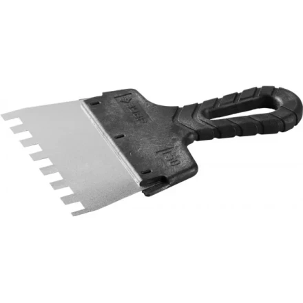 Шпатель ЗУБР "МАСТЕР" ФАСАДНЫЙ, нержавеющее полотно, 150мм, зуб 10х10мм 10078-15-10 купить в Нижневартовске