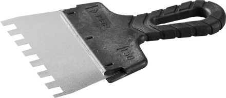 Шпатель ЗУБР "МАСТЕР" ФАСАДНЫЙ, нержавеющее полотно, 150мм, зуб 10х10мм 10078-15-10 купить в Нижневартовске