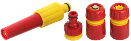 Набор GRINDA "CLASSIC Quick-Connection System" поливочный пластиковый: наконечник регулир,2 соединителя, адаптер внешний 8-427286_z01 купить в Нижневартовске