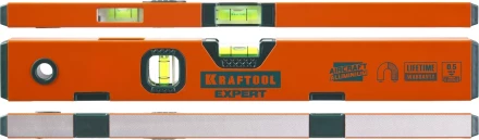 Уровень KRAFTOOL "PROKRAFT-M" коробч. магнит., 2 ампулы, 0,5 мм/м, 400мм 34712-040_z01 купить в Нижневартовске