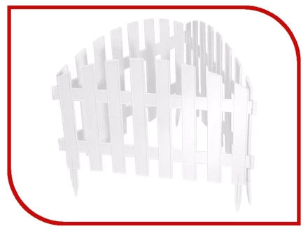 Забор декоративный "Винтаж" 28 х 300 см белый PALISAD Россия 65011 купить в Нижневартовске