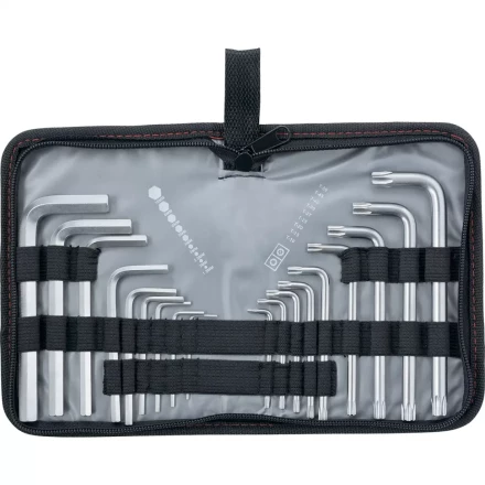 Набор ключей имбусовых HEX-TORX 18 шт: HEX 1,5–10 мм T10-T50 CrV короткие сатин. MTX 123149 купить в Нижневартовске