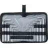Набор ключей имбусовых HEX-TORX 18 шт: HEX 1,5–10 мм T10-T50 CrV короткие сатин. MTX 123149 купить в Нижневартовске