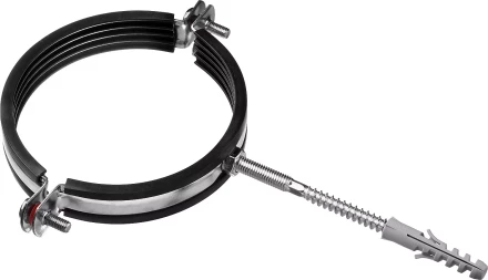 ЗУБР 4, цинк, 1 шт, трубный хомут с сантехнической шпилькой и дюбелем (37866-107-116) купить в Нижневартовске