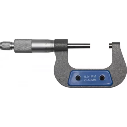 Микрометр ЗУБР "ЭКСПЕРТ" гладкий механический, МК 50, диапозон 25-50мм, шаг измерения 0,01мм 34480-50_z01 купить в Нижневартовске