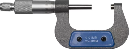 Микрометр ЗУБР "ЭКСПЕРТ" гладкий механический, МК 50, диапозон 25-50мм, шаг измерения 0,01мм 34480-50_z01 купить в Нижневартовске