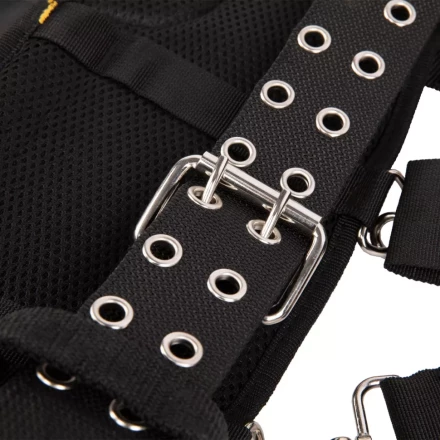 Пояс монтажника усиленный, с лямками, сумки поясные, держатель для молотка// Denzel 90290 купить в Нижневартовске