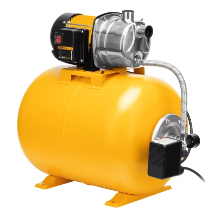 Насосная станция Denzel 97311, PSL1100X, 1100 Вт, 3600 л/ч, ресивер 50 л, подъем 45 м, нержавейка купить в Нижневартовске