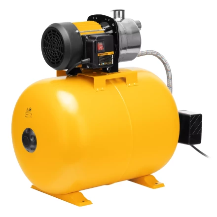 Насосная станция Denzel 97311, PSL1100X, 1100 Вт, 3600 л/ч, ресивер 50 л, подъем 45 м, нержавейка купить в Нижневартовске